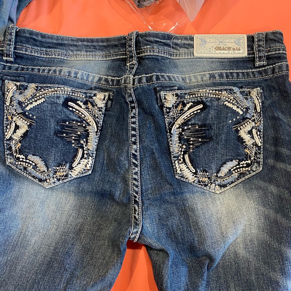 Grace LA jeans boot cut regular length.